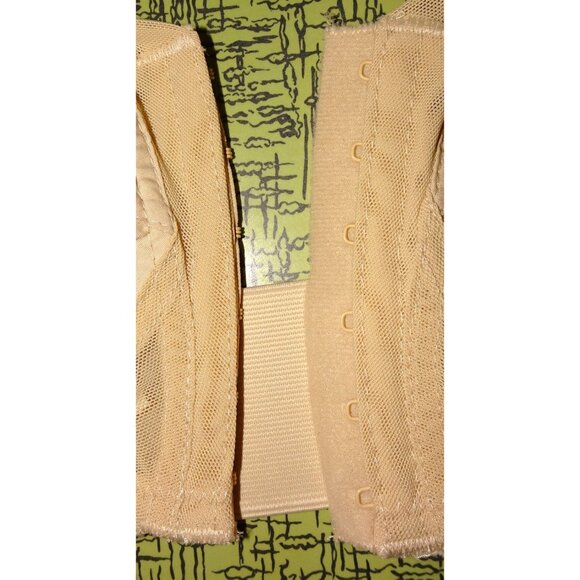 Vintage Ivory Exquisite Form Bullet Bra 36 C front closure pinup retro pointy - Picture 6 of 8